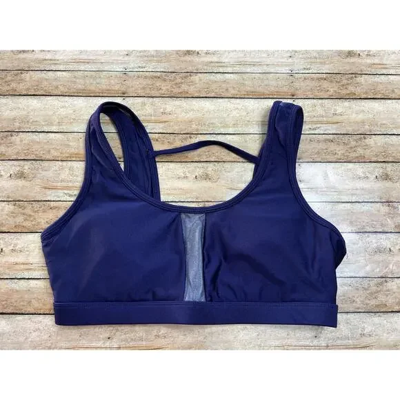 Fabletics Brinley Sports Bra Eclipse (Deep Purple) Size Medium - Picture 3 of 9